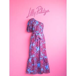 🌊 Lilly Pulitzer Zelalynn Maxi Dress – Sz 4 – EUC “Feel Like A Shellebrity” 🌊